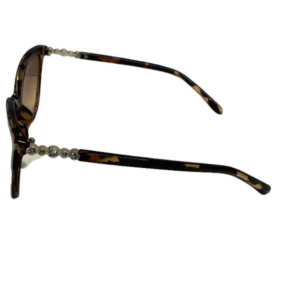 Tortoise Shell Rhinestone Sunglasses - Picture 2 of 4